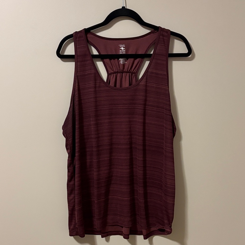 Athletic Works Burgundy Tank Top